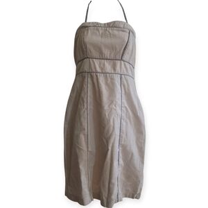 Jolie & Elizabeth Seersucker Halter Dress-M